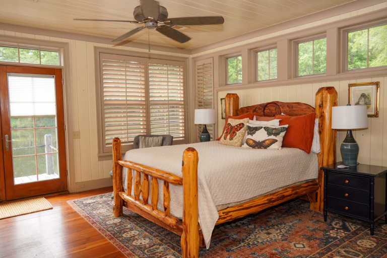 The Lake House Annex bedroom.