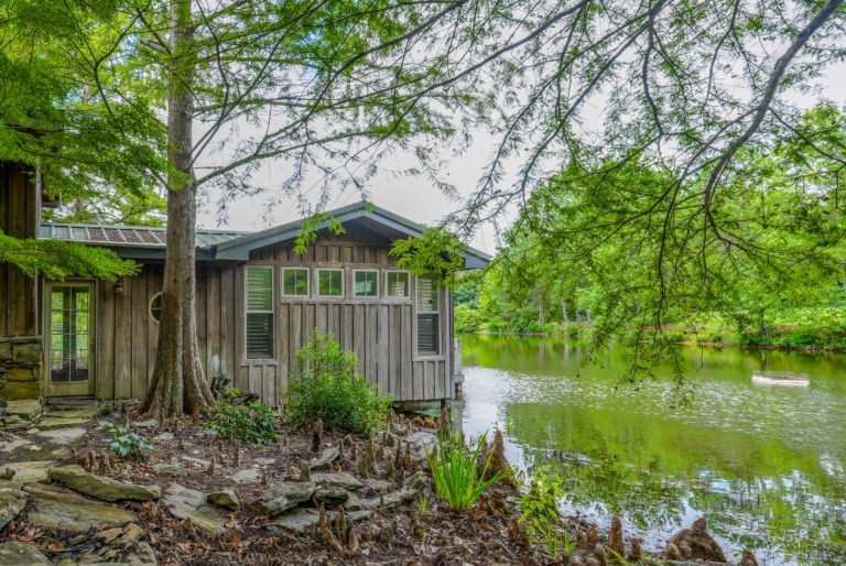 Dockside Cottage Rear View of Pond
