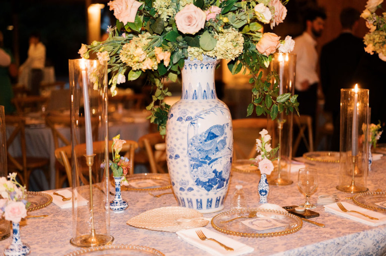 evening candlelighted tables