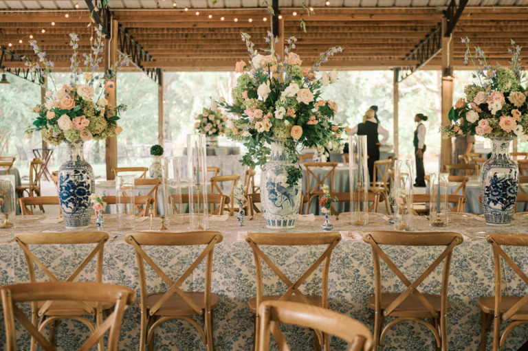 table decor floral pieces main bridal table